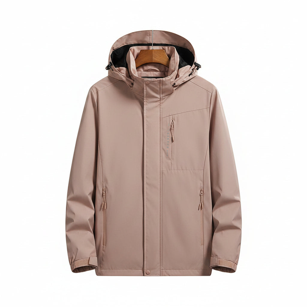 Men Single Layer Outdoor Hooded Jacket Casual