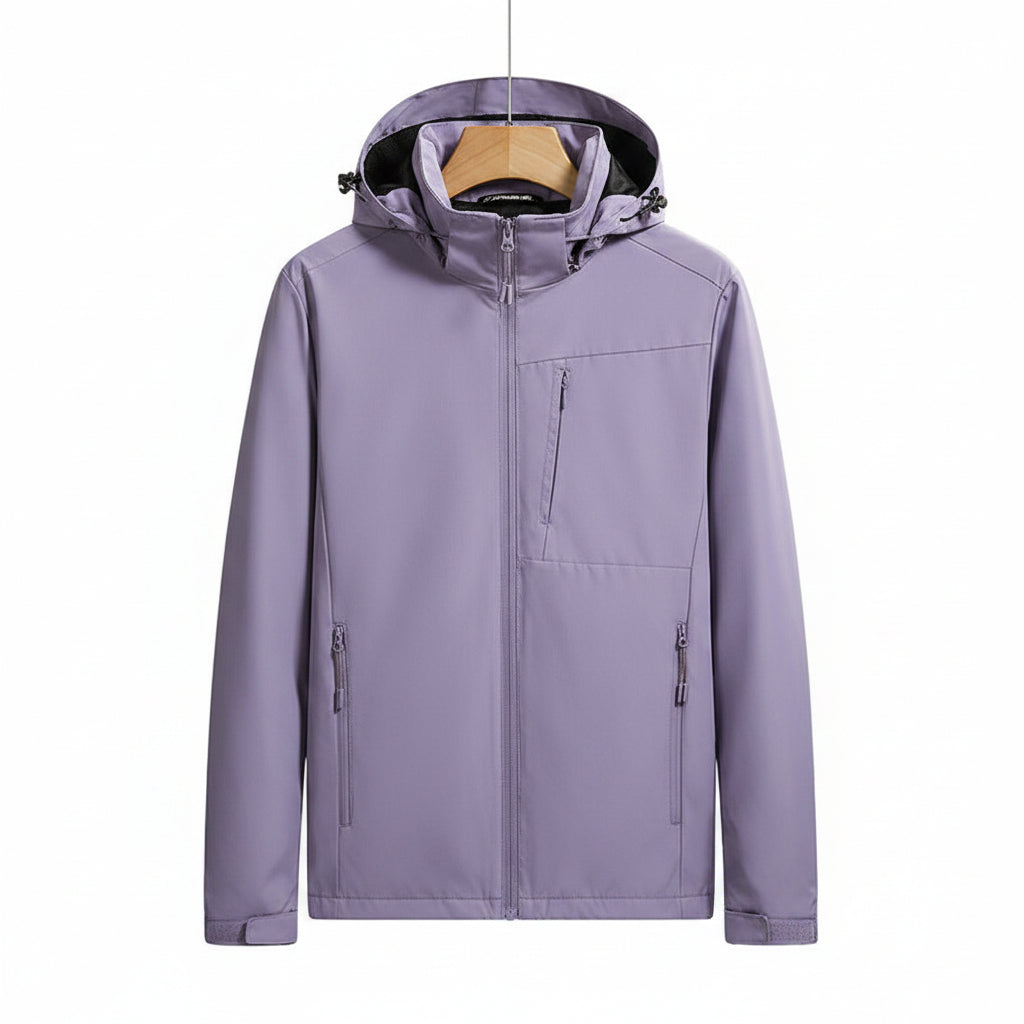 Men Single Layer Outdoor Hooded Jacket Casual