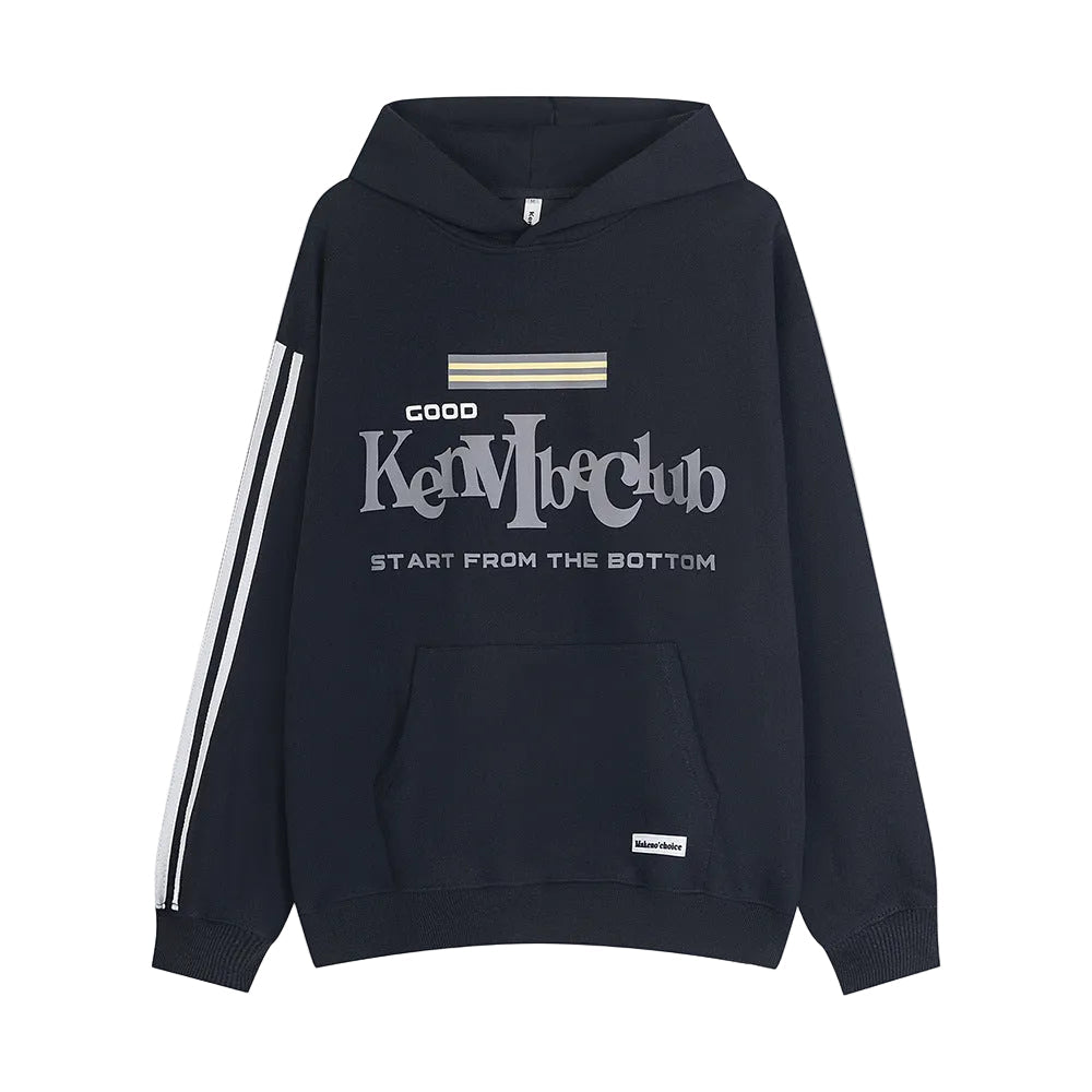 Men’s American Letter Print Pullover Sweatshirt