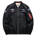 Men’s Casual Embroidered Cotton Zipper Jacket