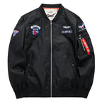 Men’s Casual Embroidered Lightweight Cotton Zipper Jacket