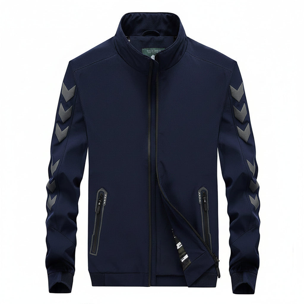 Men’s Casual Nylon Jacket Lightweight Zipper Pocket Design