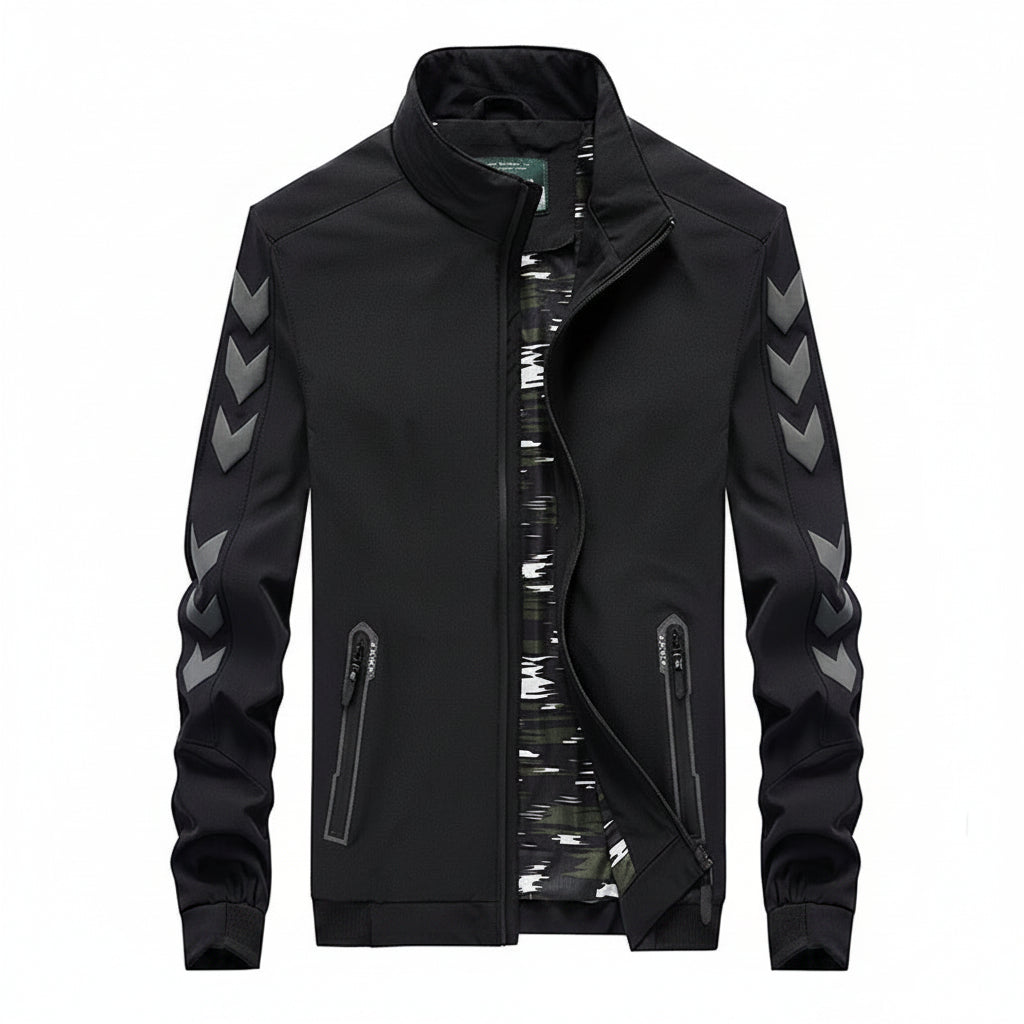 Men’s Lightweight Nylon Casual Zipper Pocket Jacket