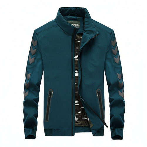 Men’s Lightweight Nylon Casual Zipper Pocket Jacket