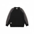 Men’s Retro Contrast Color Striped Sweatshirt Loose Fit