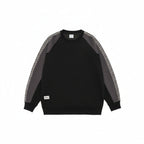 Men’s Retro Contrast Color Striped Sweatshirt Loose Fit