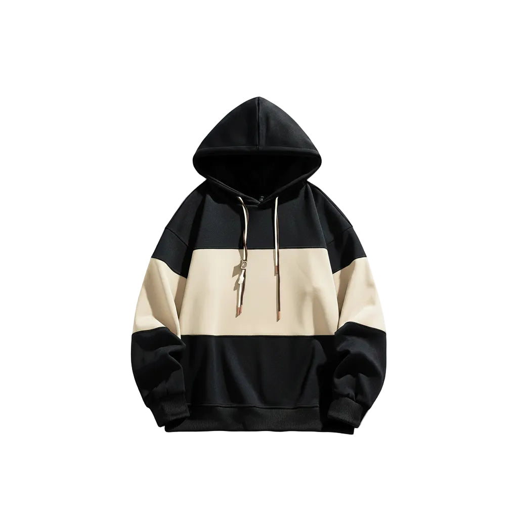 Men’s Retro Style Lightweight Hooded Sweatshirt Loose Fit