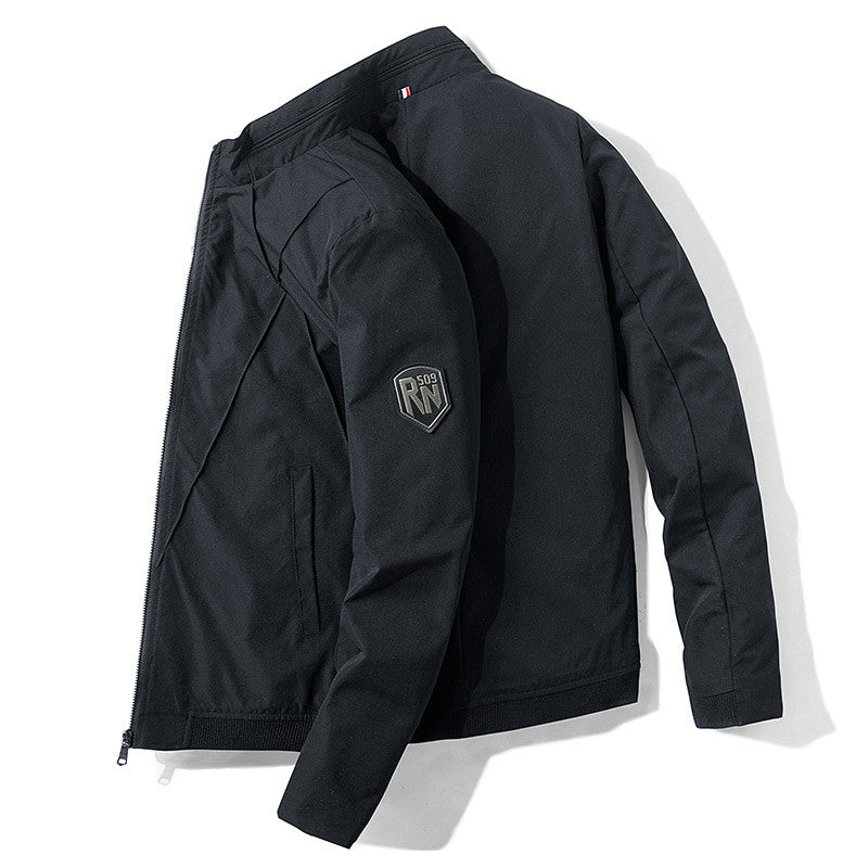 Men’s Slim Fit Baseball Collar Casual Jacket