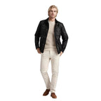 Men’s Solid Color Loose Fit Zipper Jacket