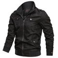 Men’s Solid Color Stand Collar Casual Jacket