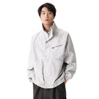 Men’s Urban Mechanical Style Hooded Jacket Loose Fit