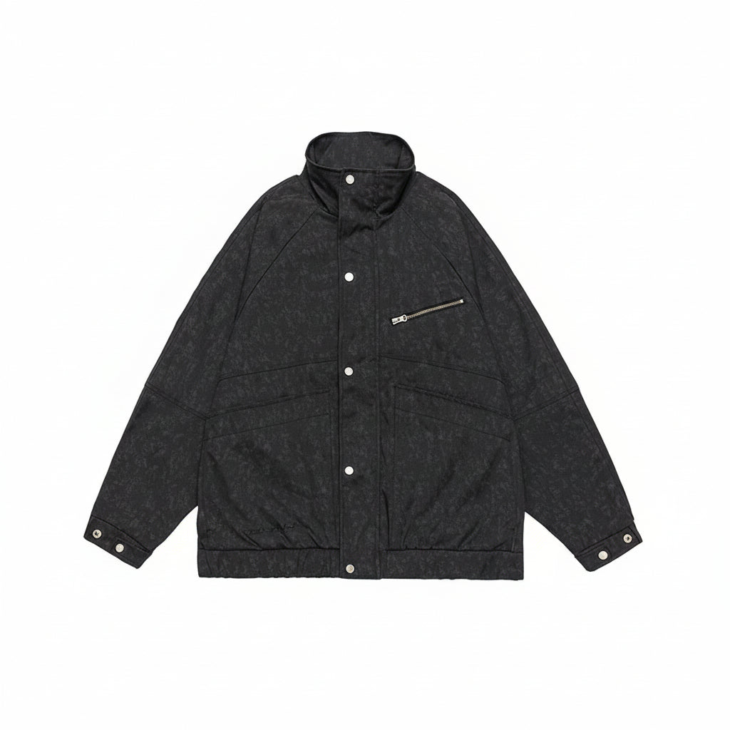 Men’s Urban Mechanical Style Hooded Jacket Loose Fit