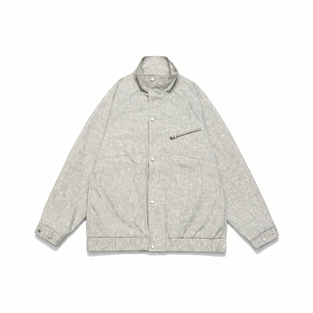 Men’s Urban Mechanical Style Hooded Jacket Loose Fit