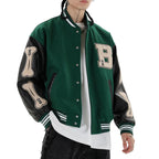 Men’s Vintage Baseball Jacket Street Style Loose Fit
