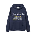Men’s Warm Letter Print Hooded Sweatshirt