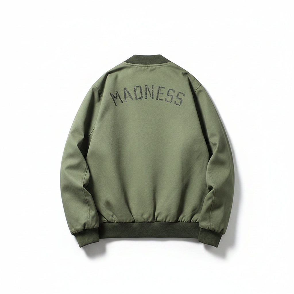 Men’s Washed Satin Loose Fit Work Jacket