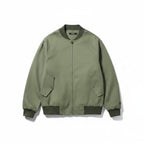 Men’s Washed Satin Work Jacket Loose Fit Casual