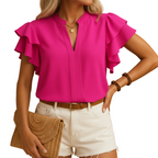 Women’s Elegant Sleeveless Lightweight Tailored Blouse