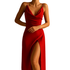 Women’s Elegant V Neck Maxi Formal Dress