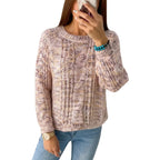 Women’s Loose Round Neck Knit Pullover Sweater