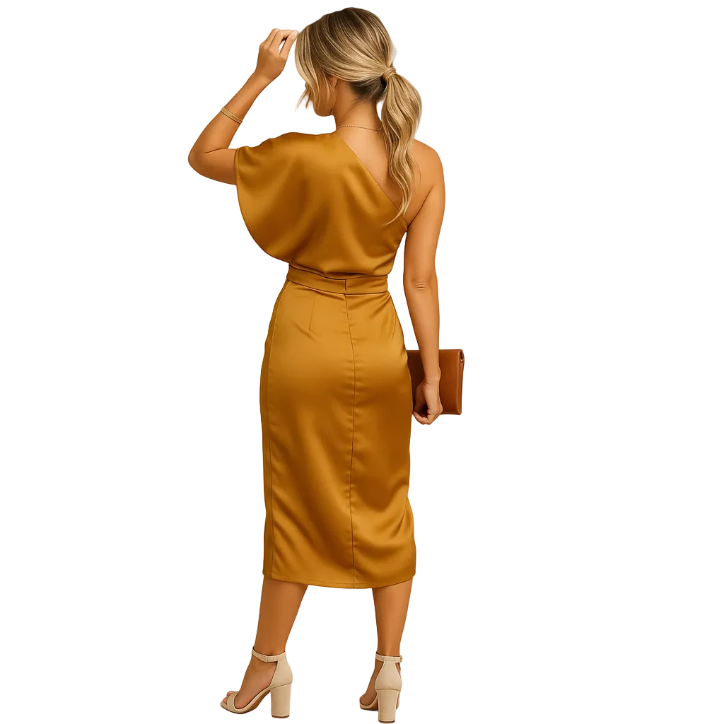 Women’s Minimalist Slim Fit Elegant Formal Dress