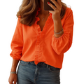 Women’s Elegant Ruffle Front Blouse – Lightweight Comfortable Fashion Top